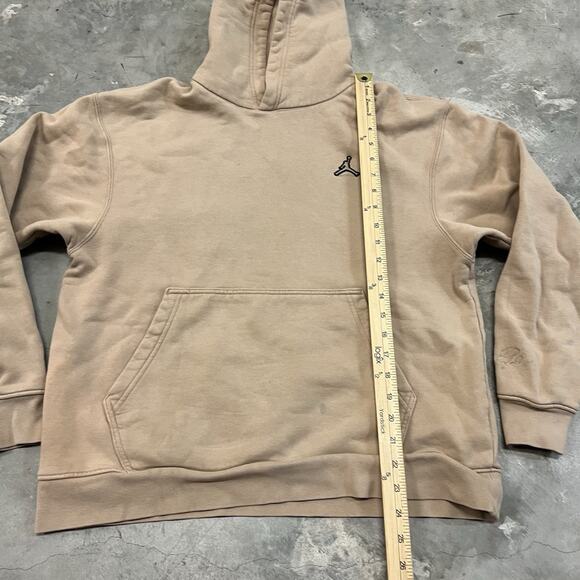 Nike Jordan Essentials Fleece Pullover Hoodie Hemp Tan Men’s Medium DA9818-245 - Picture 2 of 10